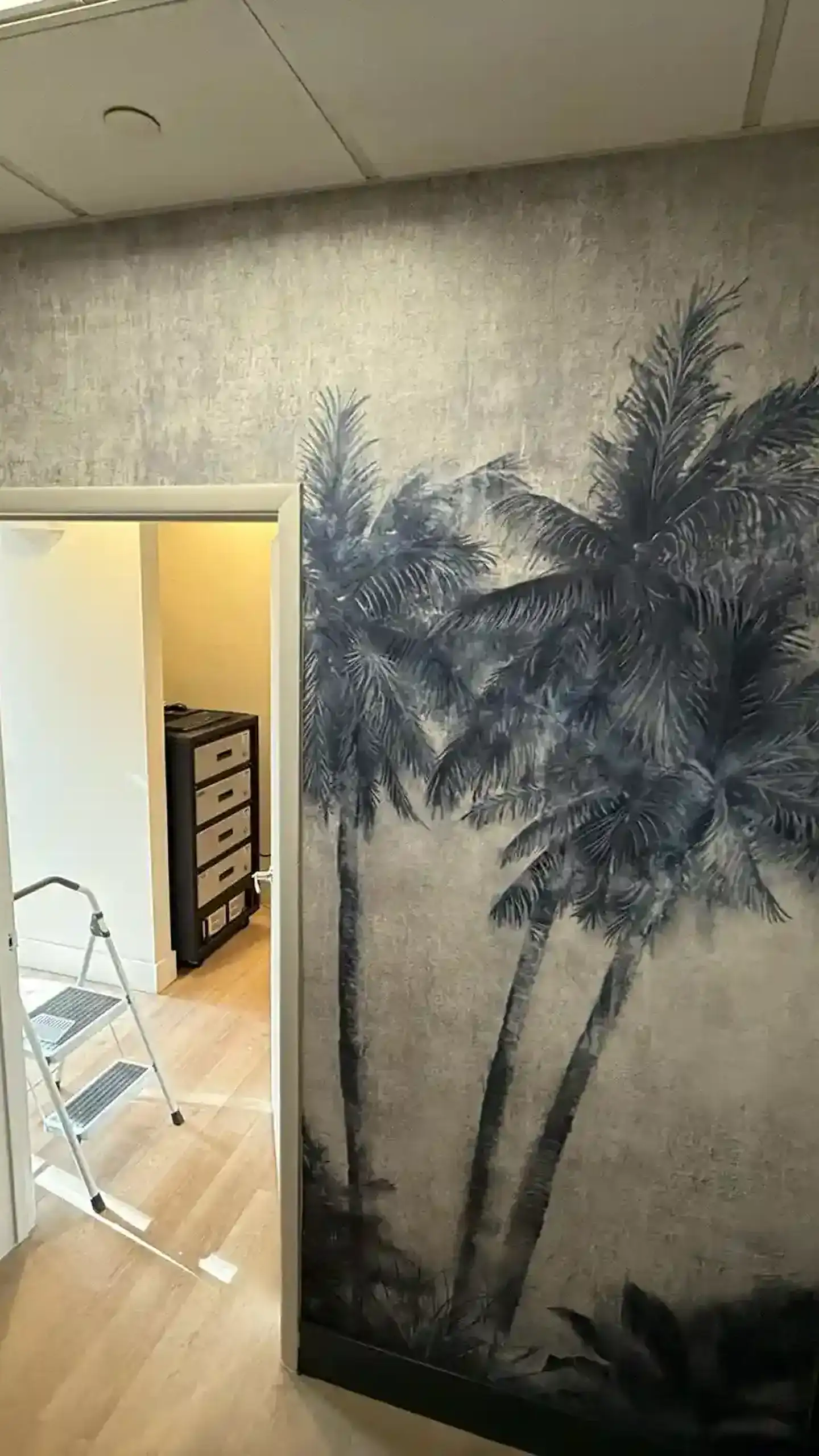 Signature Wallpaper Solutions commercial wallpaper installation in San Antonio office lobby