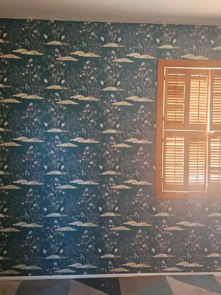 Signature Wallpaper Solutions residential accent wall wallpaper installation in San Antonio